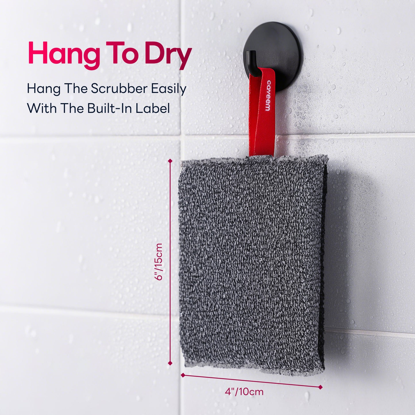 Soft and Rough Lightweight Square Sponge for Shower