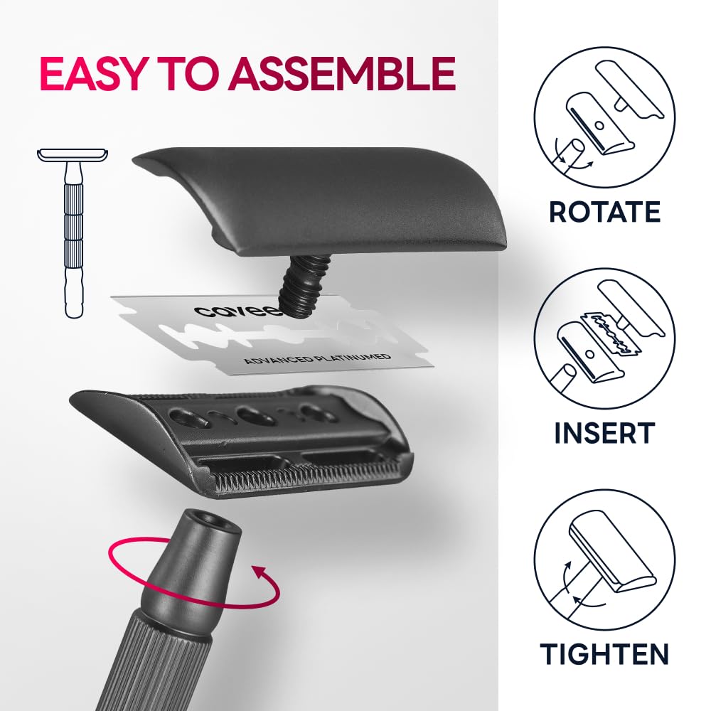 Double Edge Safety Razor Blades - 60 Count