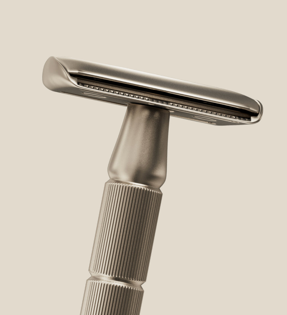 Caveem Reusable Metal Razor With 5 Stainless Steel Razor Blades ...