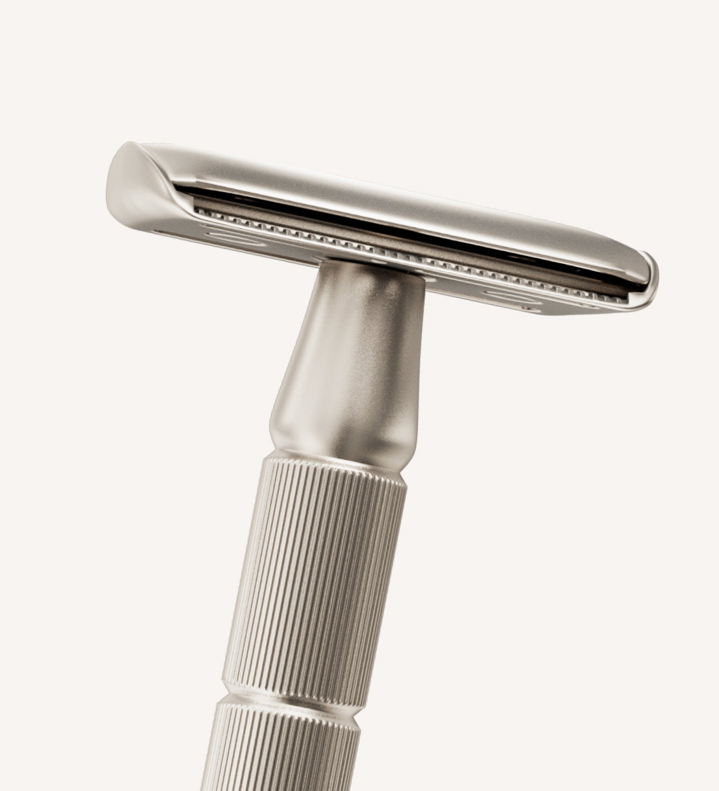 Reusable Metal Razor with 5 Stainless Steel Razor Blades– Silver
