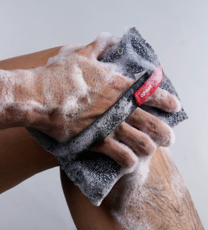 Rough Lightweight Square Sponge for Shower (2 Pack)