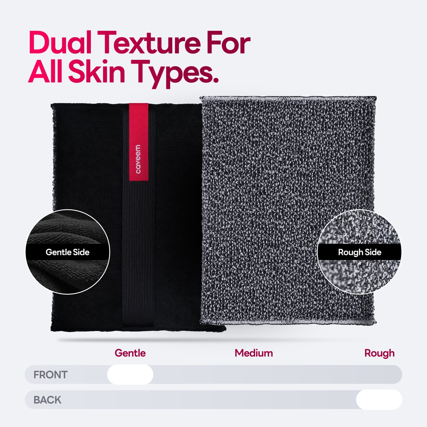 Soft and Rough Lightweight Square Sponge for Shower