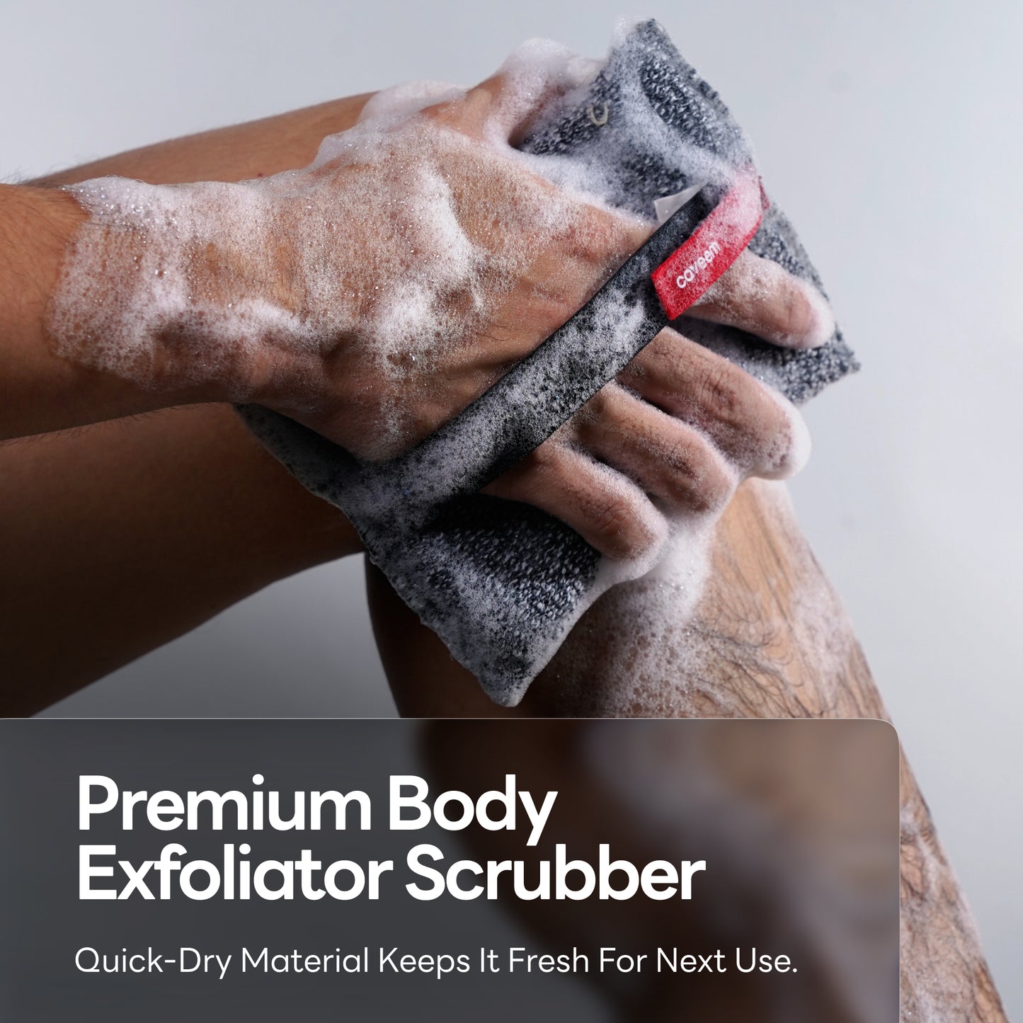 Soft and Rough Lightweight Square Sponge for Shower