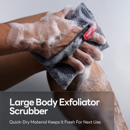 Rough Lightweight Square Sponge for Shower (2 Pack)