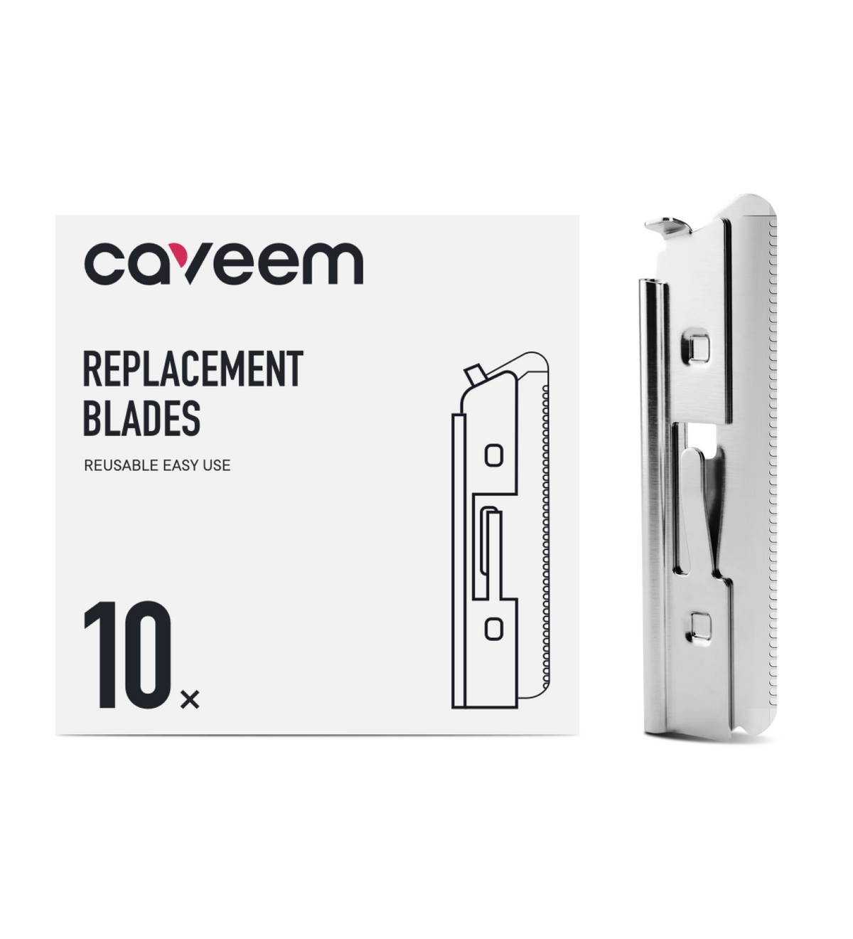 10 Replacement Blades for Precise Eyebrow Shaping