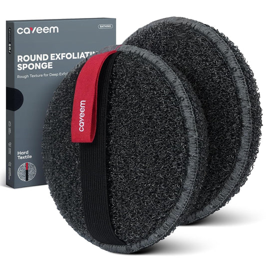 Roung Dark Grey Exfoliating Body Buffer (2 Pack)