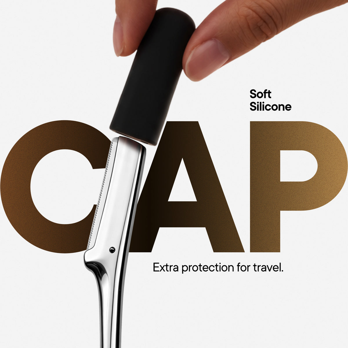 CAVEEM Japanese-Inspired Eyebrow Razor and Face Razor for Women, Silver